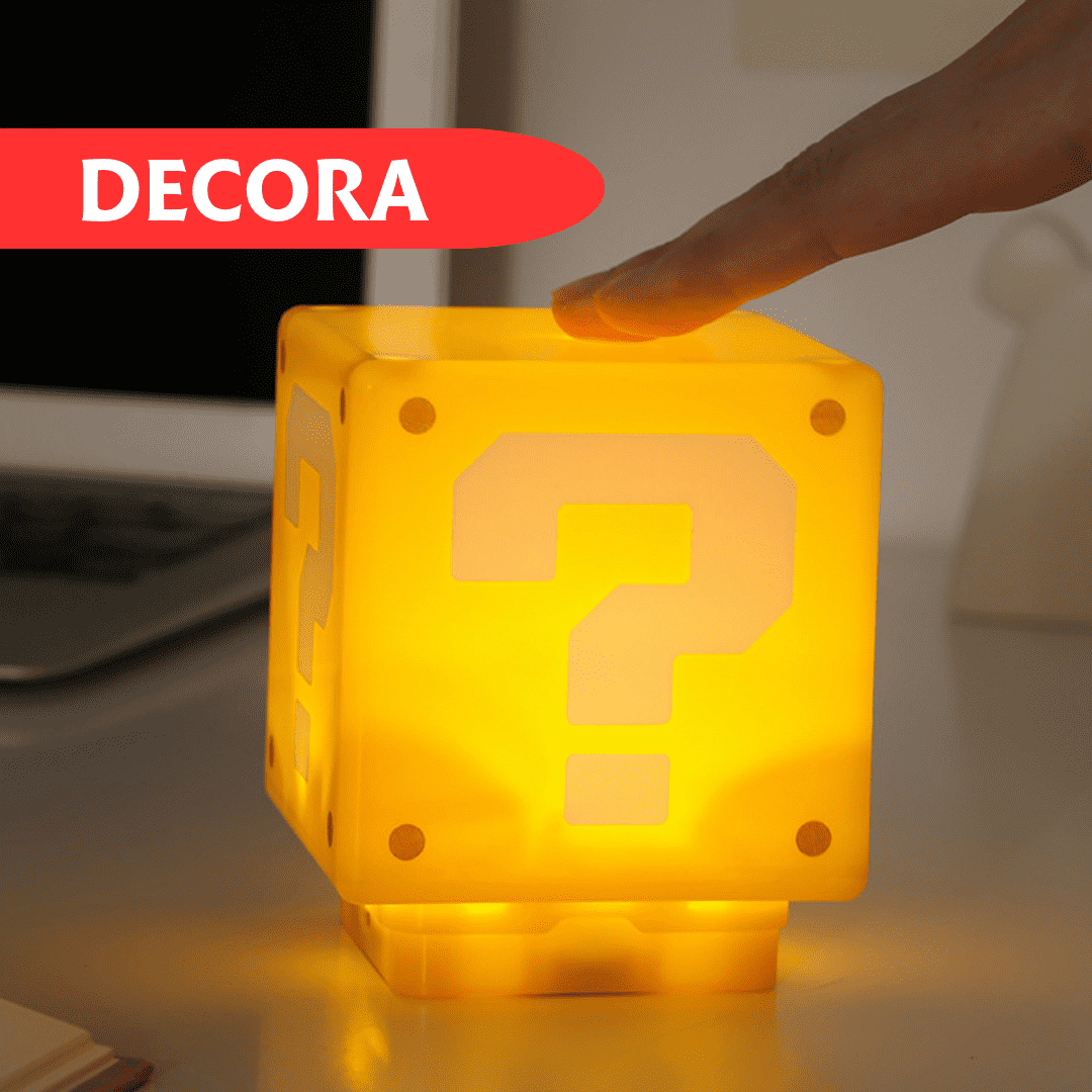 LAMPARA CUBO MARIO BROS - LED INALAMBRICA