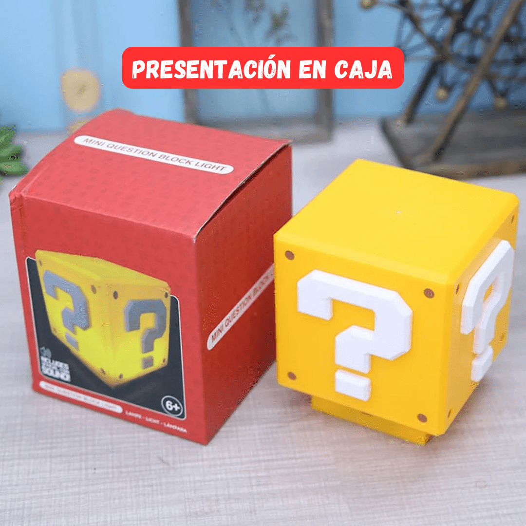 LAMPARA CUBO MARIO BROS - LED INALAMBRICA